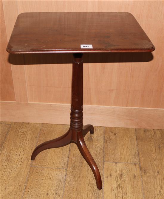 A Regency mahogany tripod table, W.53cms